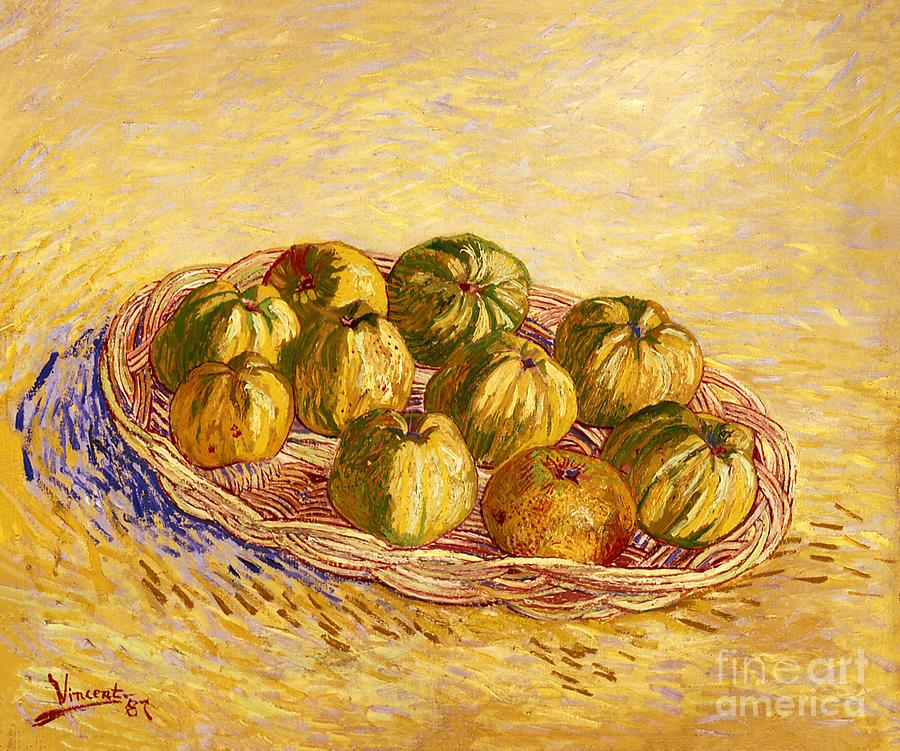 Vincent van Gogh -  Basket of Apples Painting by Alexandra Arts