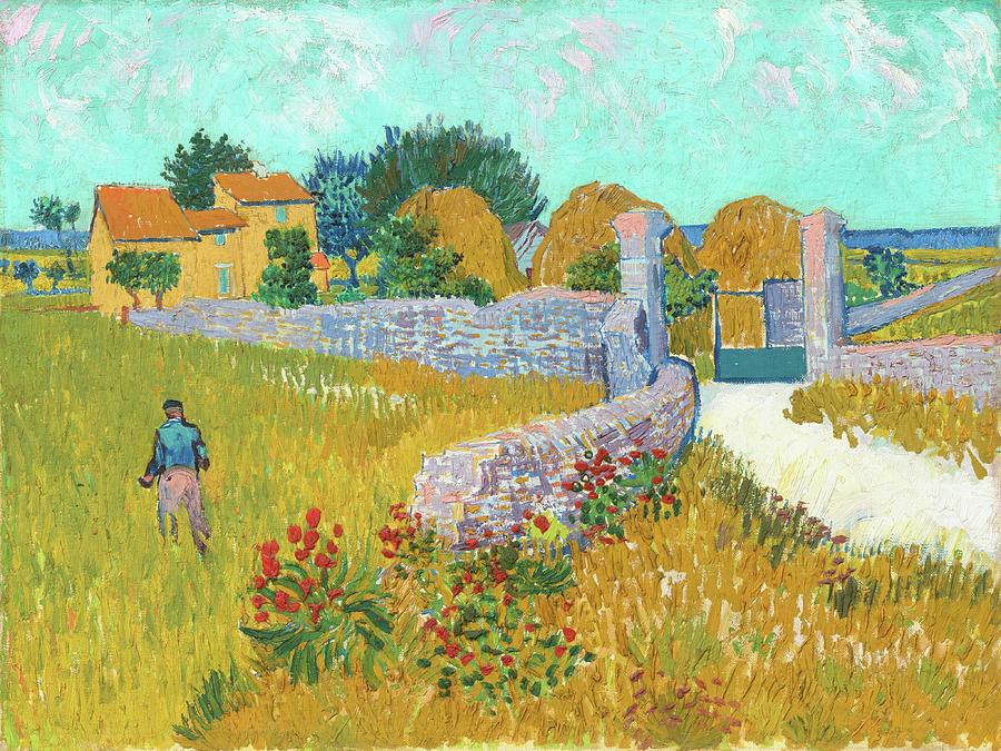 Vincent van Gogh Farmhouse in Provence, 1888 Painting by Top Wallpapers