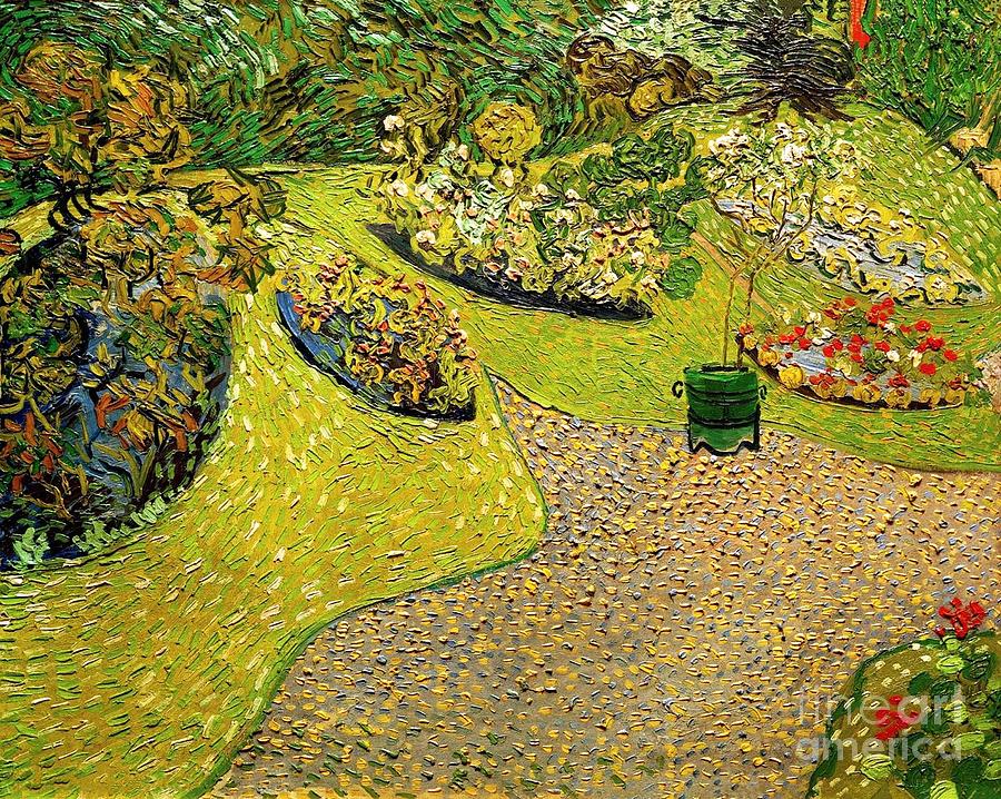 Vincent van Gogh - Garden in Auvers Painting by Alexandra Arts