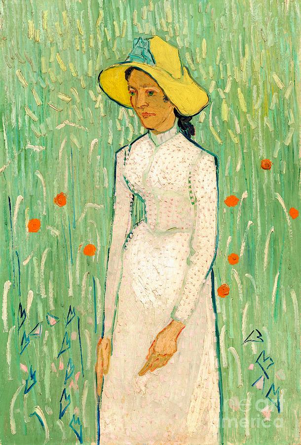 Vincent van Gogh - Girl in White Painting by Alexandra Arts