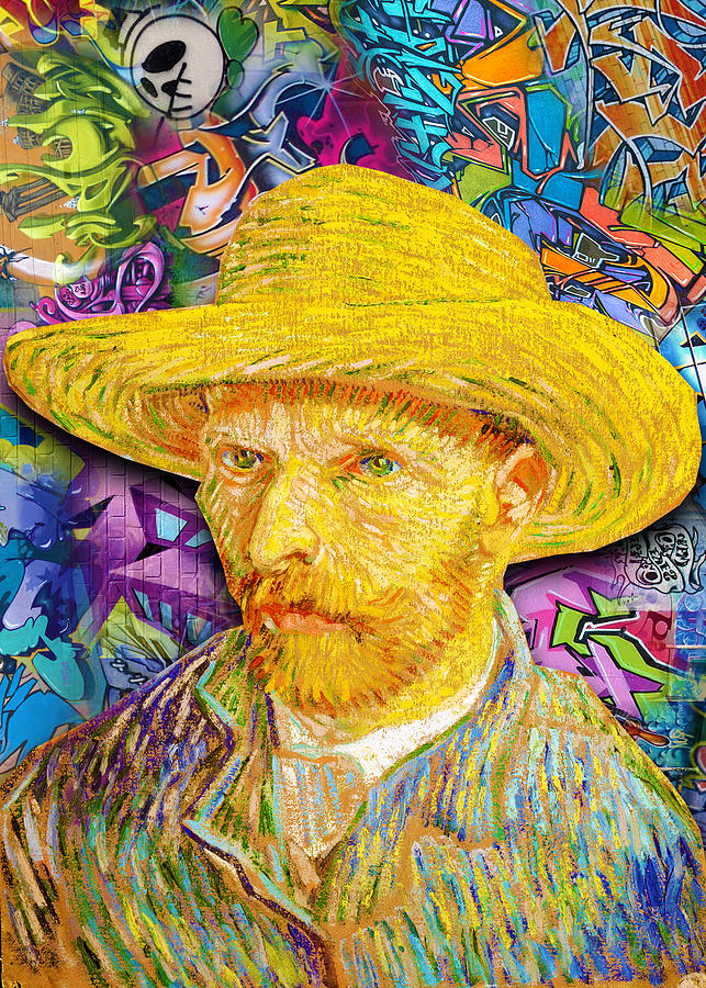 Vincent van Gogh Graffiti Painting by Tony Rubino