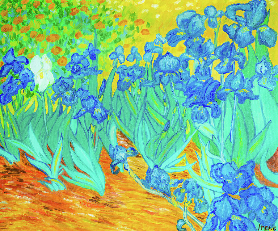 Vincent Van Gogh Irises oil reproduction Painting by Arina Yastrebova ...