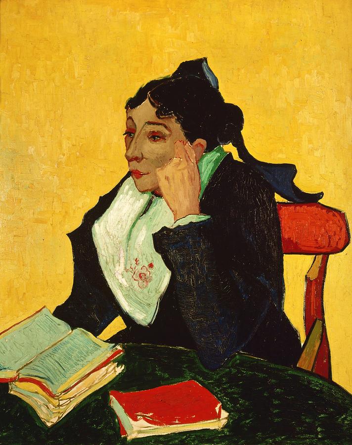 Vincent Van Gogh / LArlesienne -Portrait of Madame Ginoux-, 1888, Oil on canvas, 92.5 x 73.5 cm. Painting by Vincent van Gogh -1853-1890-