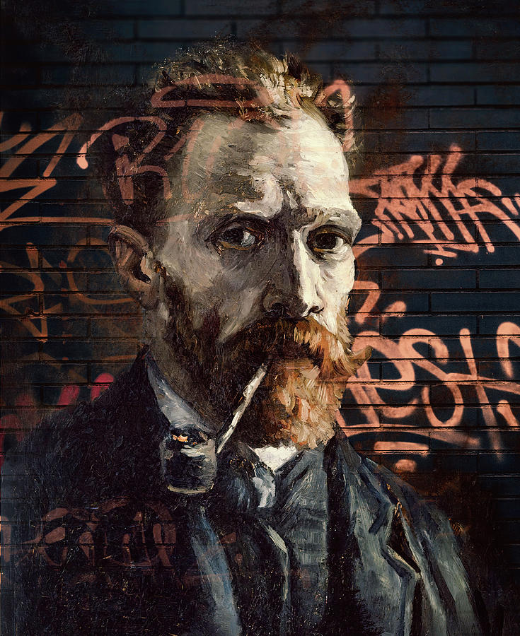Vincent van Gogh Digital Art by Mike Taylor