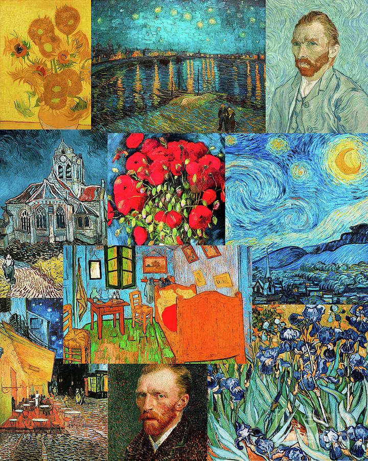 Vincent van gogh painting collection wallpaper Mixed Media by ...