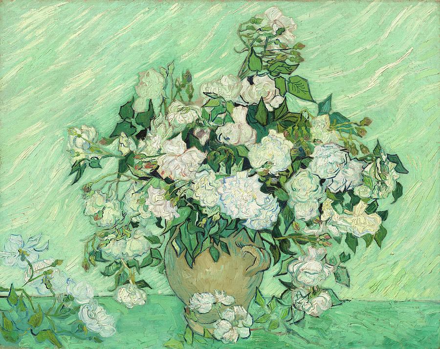 Vincent van Gogh  Roses, 1890 Painting by Top Wallpapers