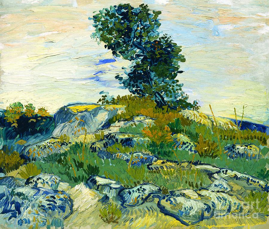 Vincent van Gogh - The Rocks Painting by Alexandra Arts