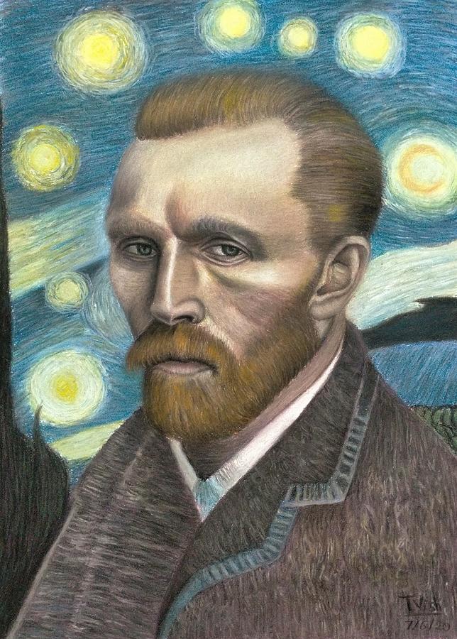 Impressionism Pastel - Vincent Van Gogh by Vishvesh Tadsare