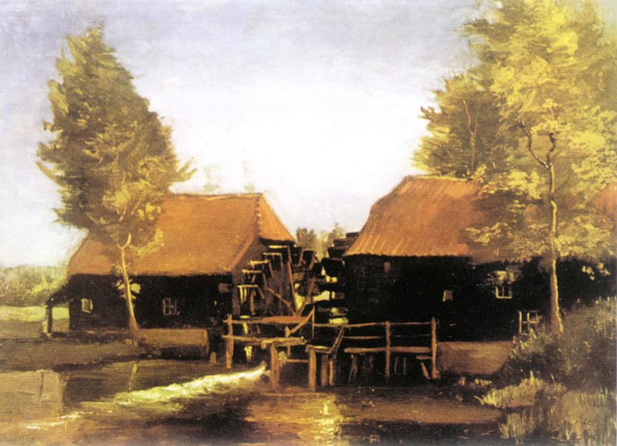 Vincent van Gogh - Water Mill at Kollen Near Nuenen Painting by Les ...