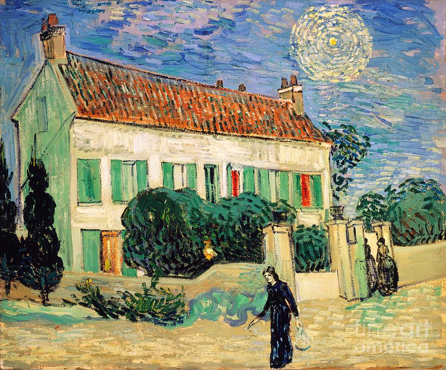 Vincent van Gogh - White House at Night Painting by Alexandra Arts