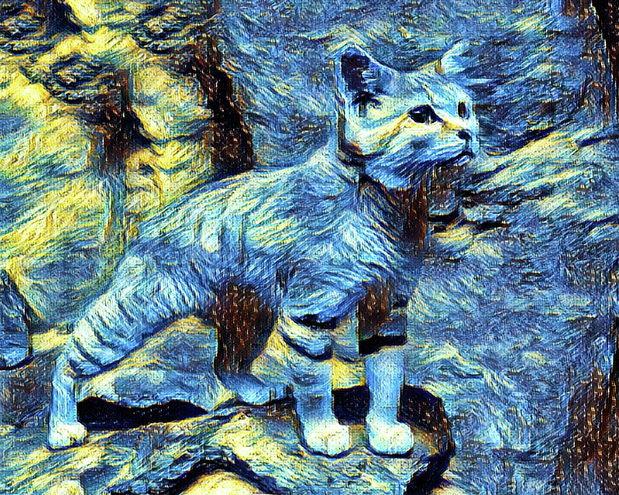 Vincents Cat Ai Art by AI Digital Vincents Cat Ai Art by AI Digital