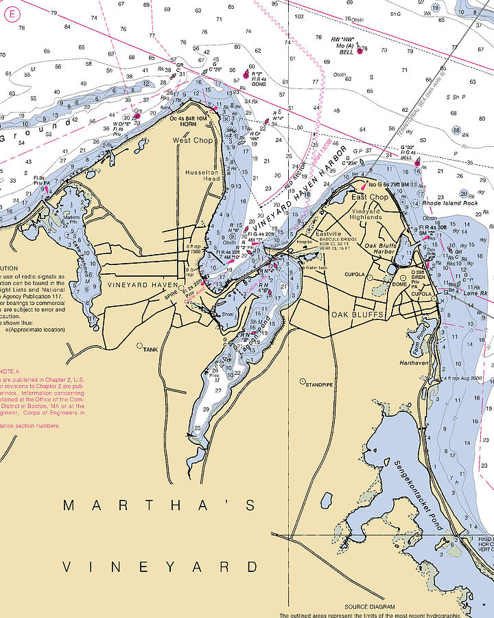 Vineyard Haven Martha's Vineyard Massachusetts chart 13233_4, NOAA ...