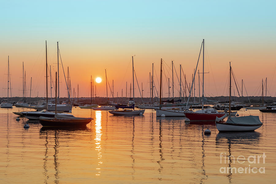 Vineyard Haven Harbor Sunrise III Photograph by Clarence Holmes