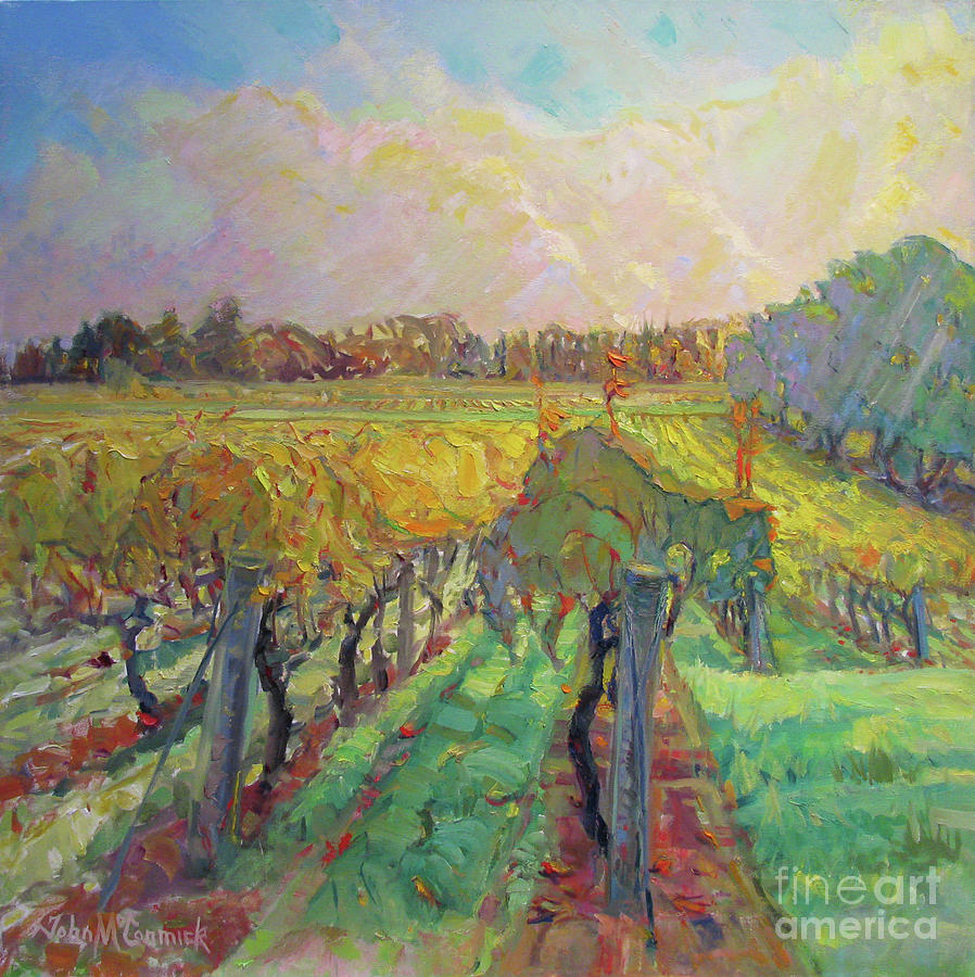 Vineyard, Willow Side Painting by John McCormick