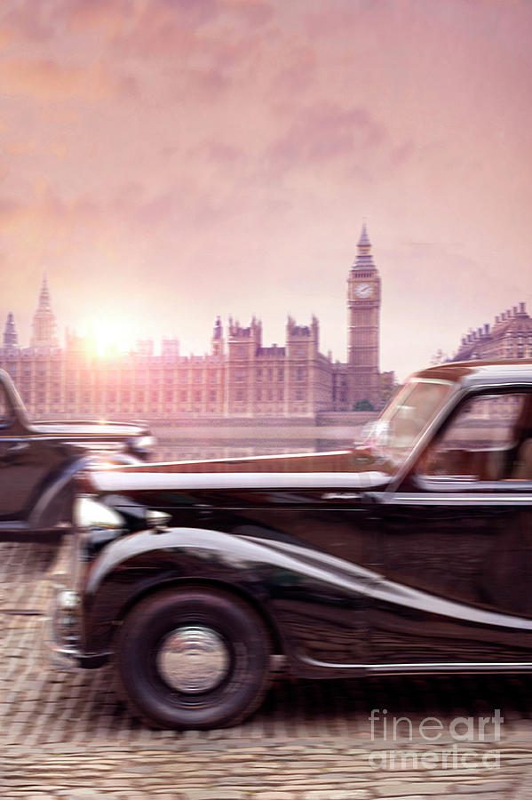 vintage 1940s cars driving in London Photograph by Lee Avison