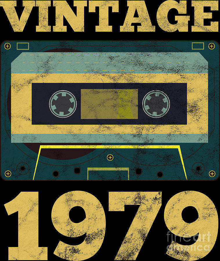 Vintage 1979 Retro Birth Year Birthday Gift Idea Digital Art by ...