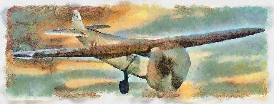 Vintage Airliner Mixed Media by Christopher Reed