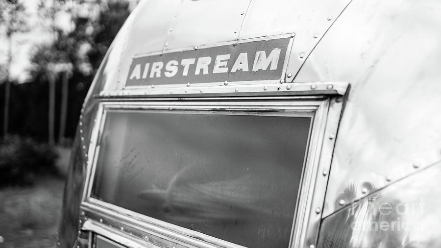 Vintage Airstream Travel Trailer back Photograph by Edward Fielding