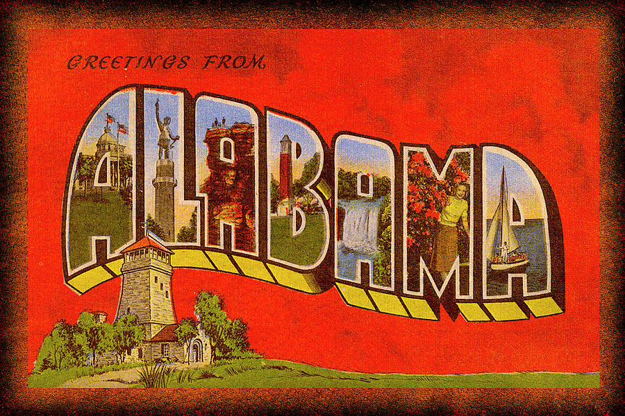 Vintage Alabama Digital Art by Steven Parker