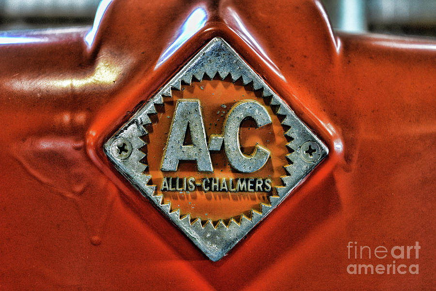 Vintage Allis Chalmers Tractor Badge Photograph by Paul Ward
