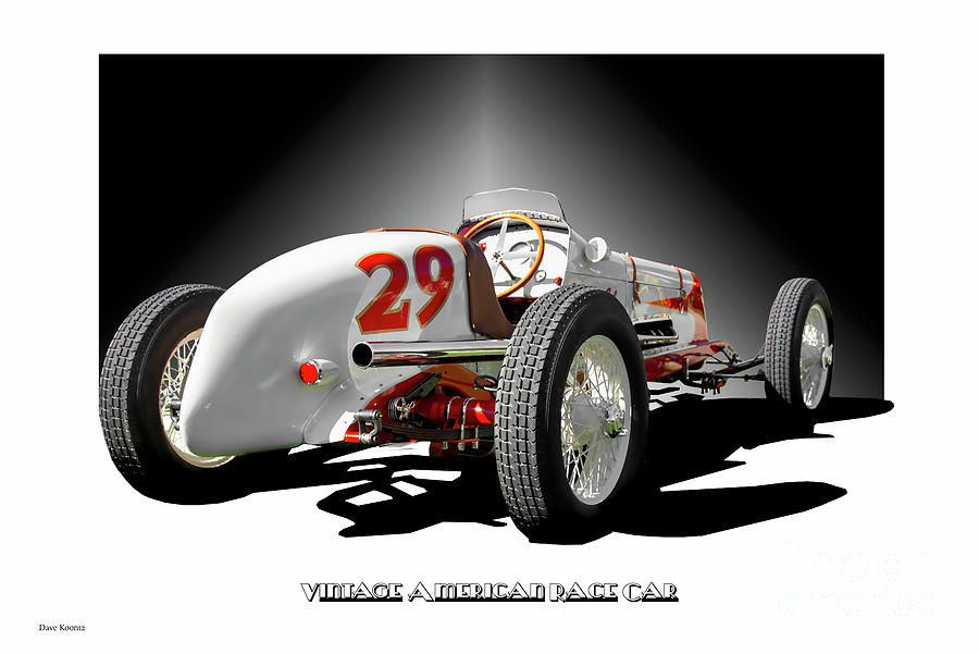 Vintage American Race Car Photograph by Dave Koontz - Fine Art America