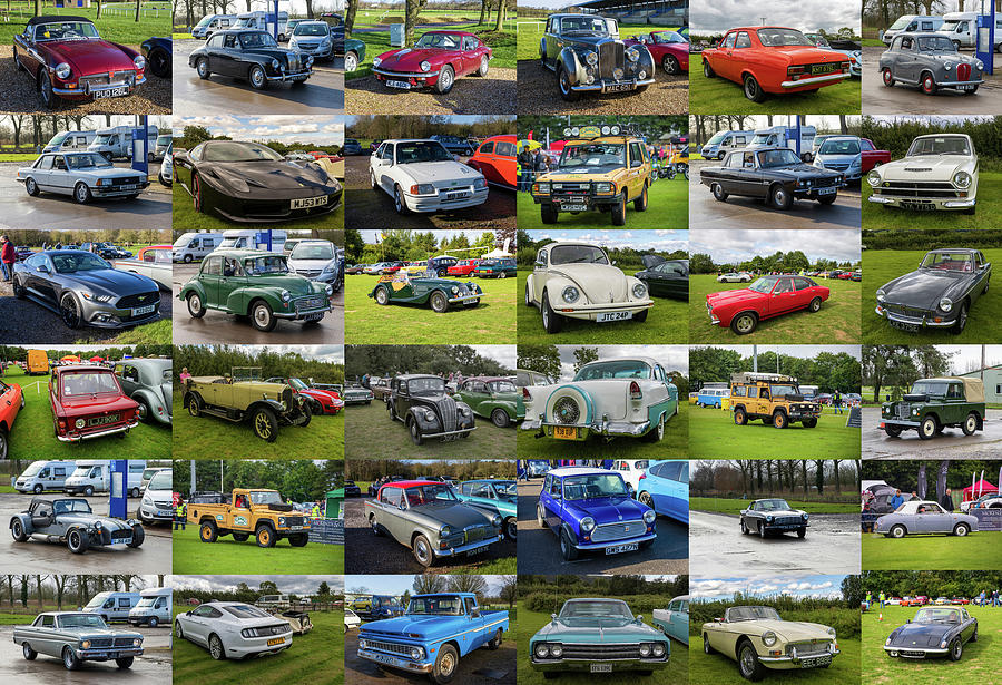 Vintage and Classic Car Collage, set 10 Photograph by Colin Peachey ...