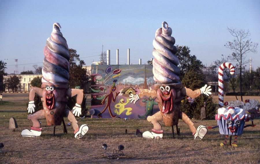 Vintage Austin Texas Comical Ice Cream Cones  Photograph by Marilyn Hunt