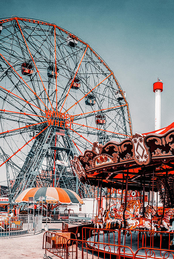 Vintage New York City Coney Island In Brooklyn Photograph By Antique ...