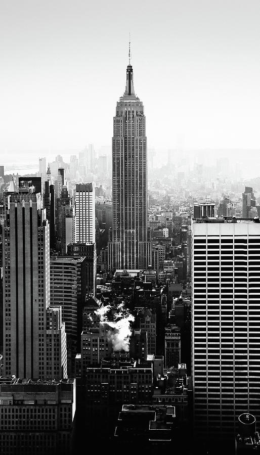 Vintage New York Skyline Photograph By Antique Paper Print - Fine Art ...