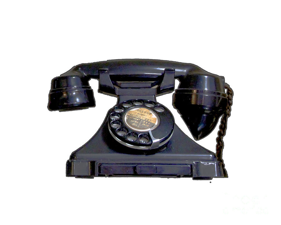 Vintage bakelite telephone phone handset  Photograph by Tom Conway