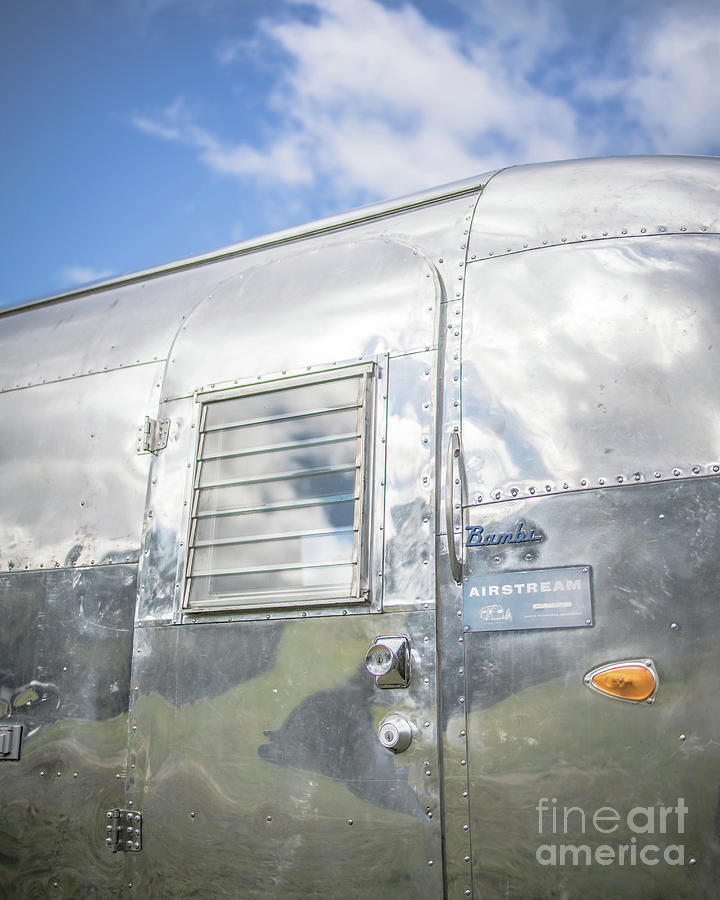 Vintage Bambi Airstream Travel Trailer Door Photograph by Edward Fielding