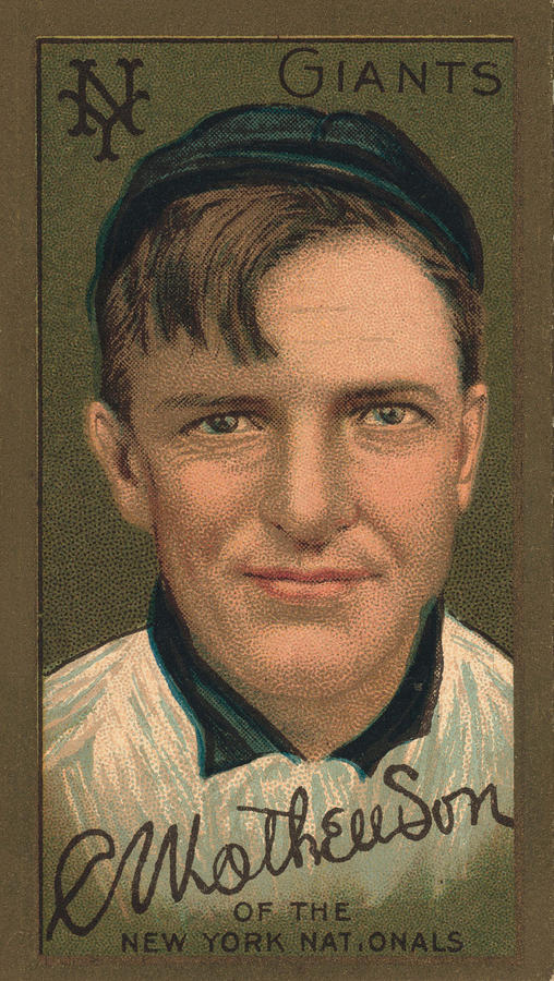 Vintage Baseball Card - Christopher Mathewson Painting