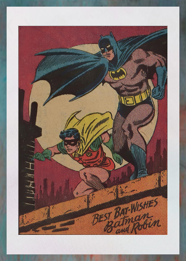 Vintage Batman And Robin Comic Book Pin Up Poster Photograph by Robert  Kinser - Pixels