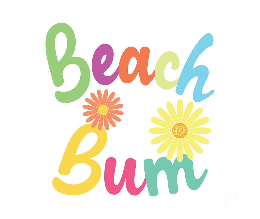 Vintage Beach Bum Hoodie, Retro Beach Bum Hoodie, Aesthetic California, Trendy VSCO Women, Ocean, Digital Art by David Millenheft