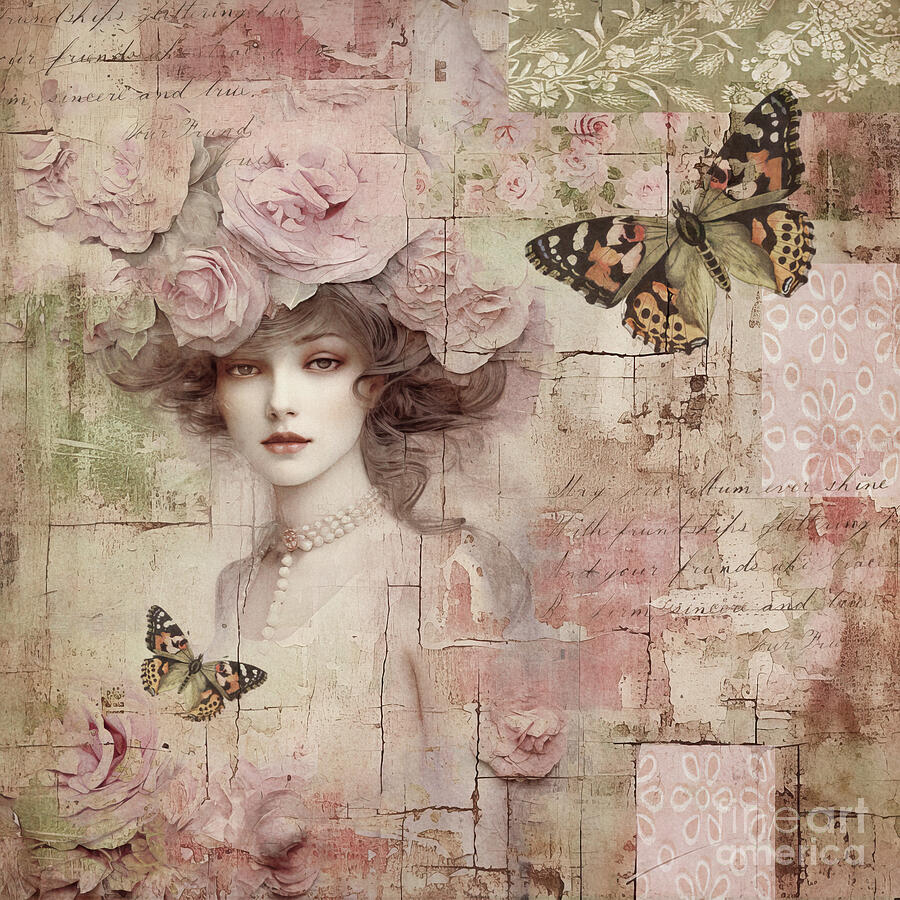 Vintage Beauty Painting by Tina LeCour Vintage Beauty Painting by Tina LeCour