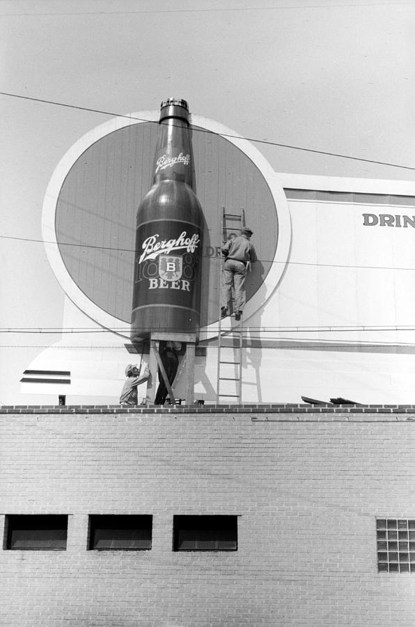 Vintage Berghoff Beer Sign Photograph