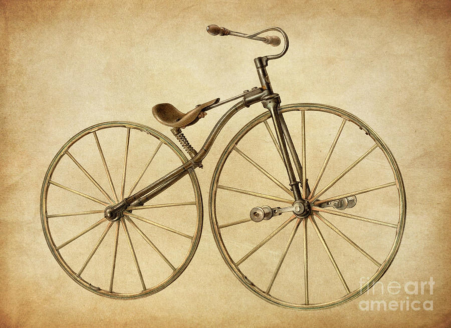 Vintage Bicycle by Alfred Koehn   Drawing by Mark Miller