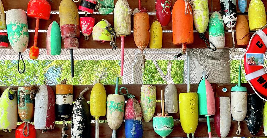 Vintage Boat Buoys Photograph By Lisa Bond Pixels