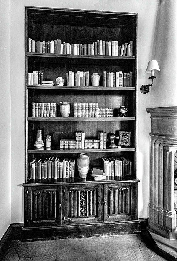 Vintage Bookcase at The Cheekwood Estate and Gardens Nashville Tennessee Photograph by Dave Morgan