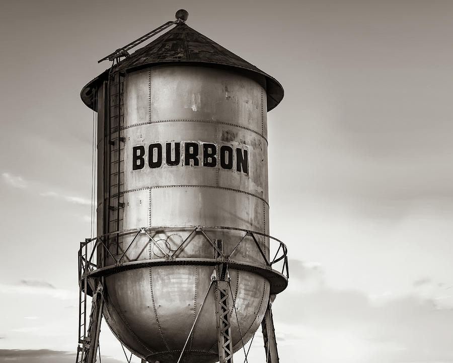 Vintage Bourbon Tank in Sepia Photograph by Gregory Ballos