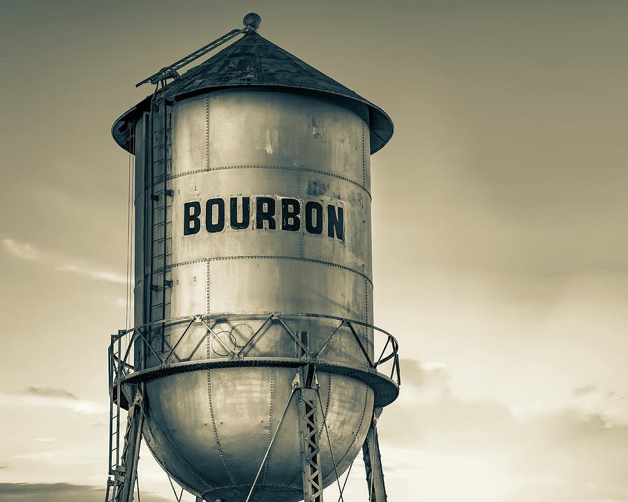 Vintage Bourbon Tank - Sepia Edition Photograph by Gregory Ballos