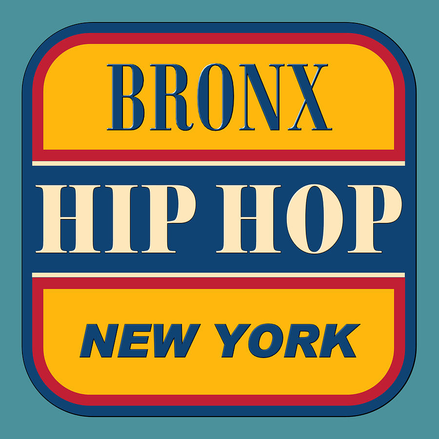 Vintage bronx hip hop sign Digital Art by Linod Barminan - Pixels