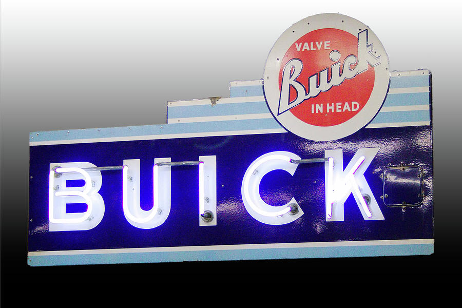 Vintage Buick dealership sign Photograph by Jeremiah Campbell - Pixels