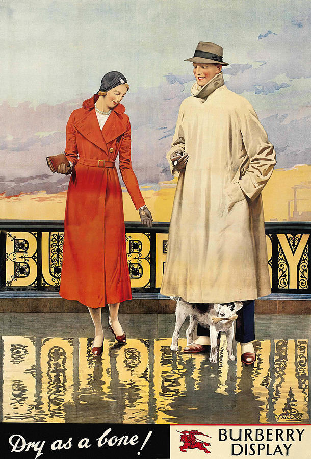 Vintage Burberry Advertisement Photograph by Andrew Fare