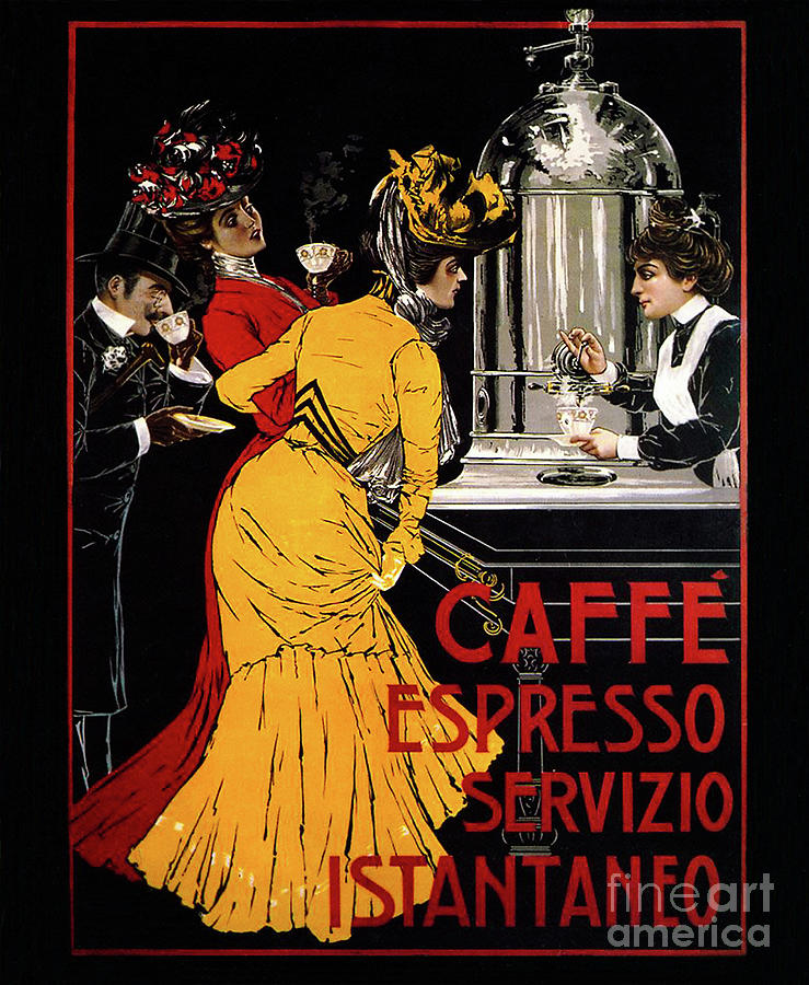Vintage Caffe Espresso Servizio Istantaneo  Photograph by Doc Braham