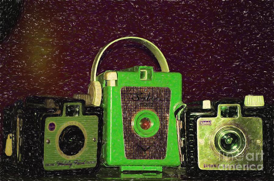 Vintage Camera Digital Art by Aurelia Schanzenbacher