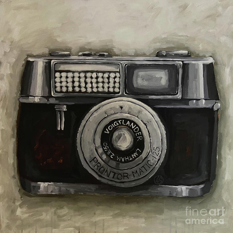 Vintage Camera Painting by Lucia Stewart