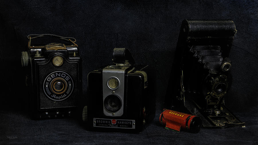 Vintage Camera Trio Photograph by Keith Hawley
