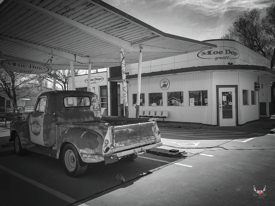 Vintage Car and Station Photograph by Pam Rendall