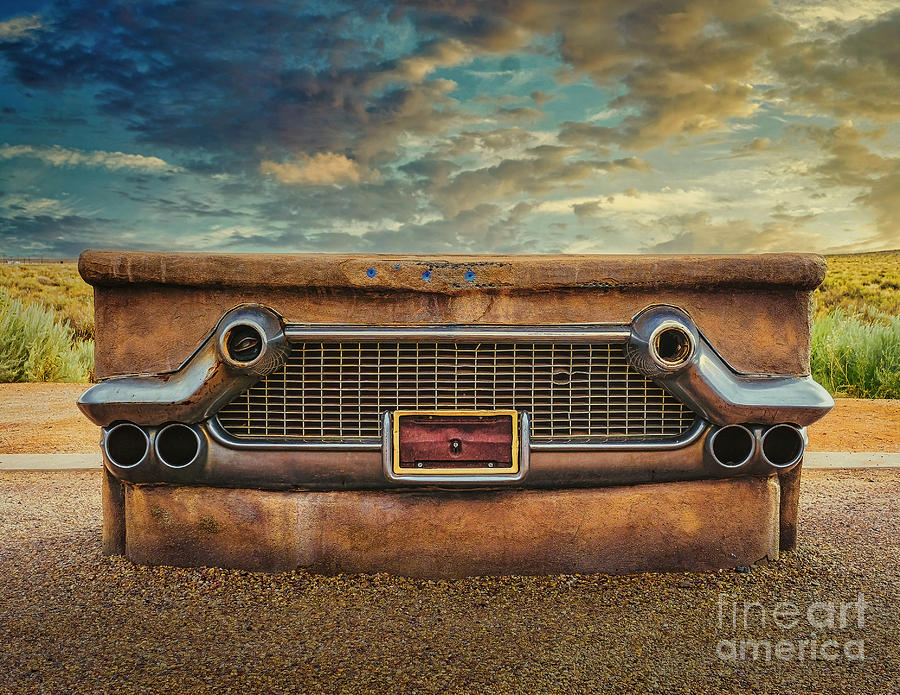 Vintage Car Bench Photograph by Nick Zelinsky Jr